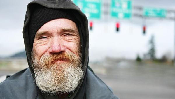 Man Smiling at Camera